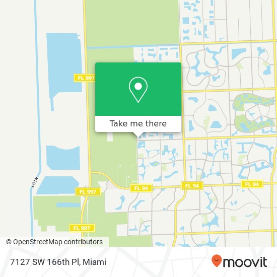 7127 SW 166th Pl map