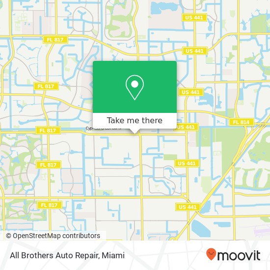 All Brothers Auto Repair map