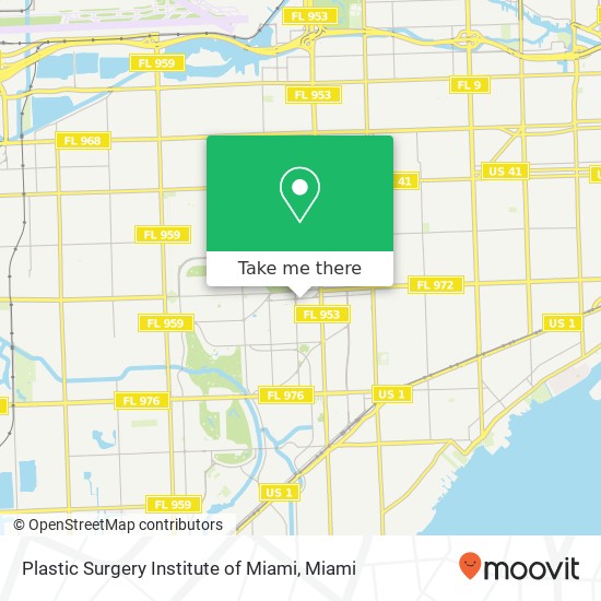 Plastic Surgery Institute of Miami map