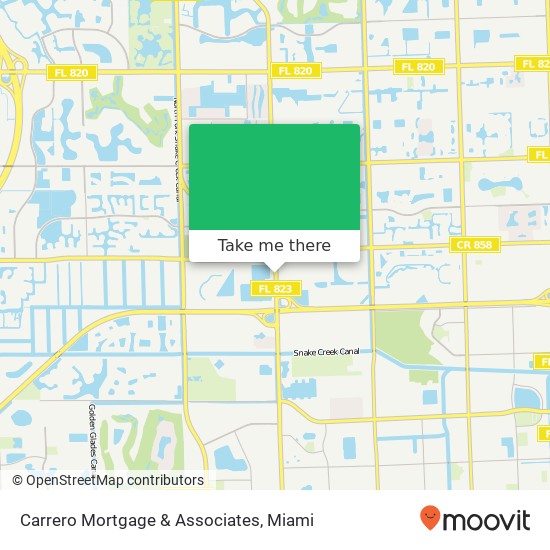 Carrero Mortgage & Associates map