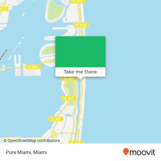 Mapa de Pure Miami