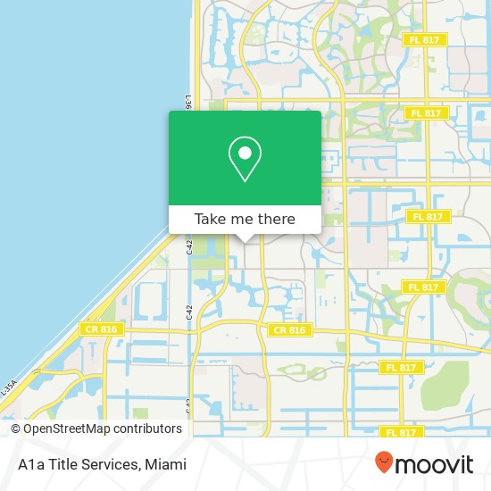 A1a Title Services map