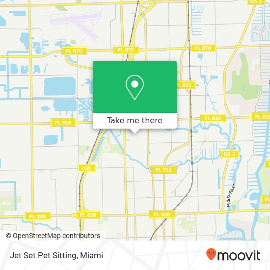 Jet Set Pet Sitting map