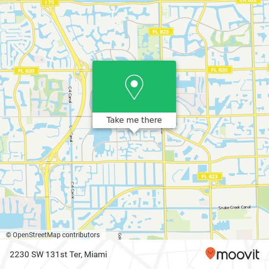 2230 SW 131st Ter map
