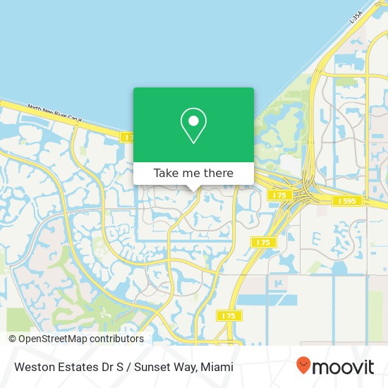 Weston Estates Dr S / Sunset Way map