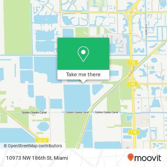 10973 NW 186th St map