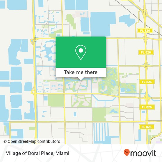 Village of Doral Place map