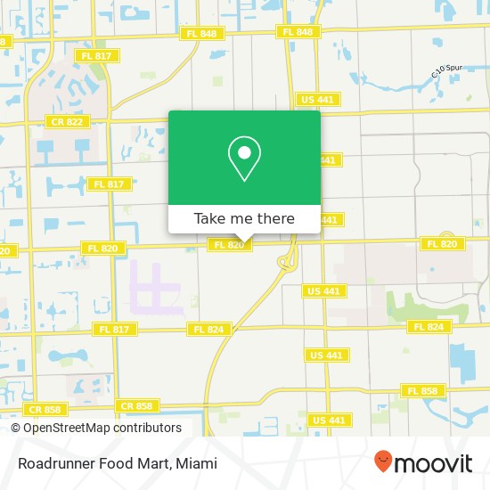 Mapa de Roadrunner Food Mart