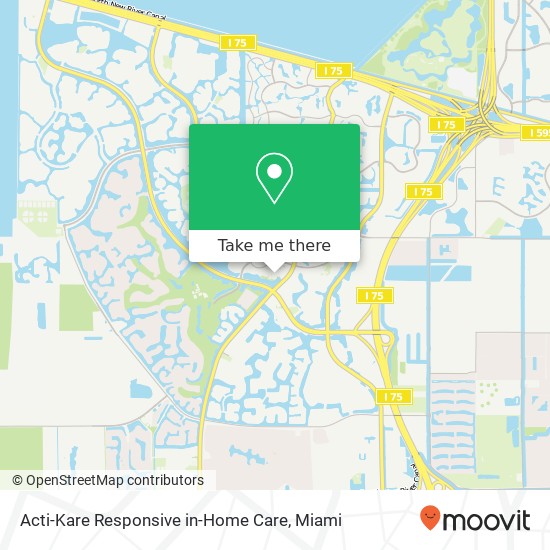 Acti-Kare Responsive in-Home Care map