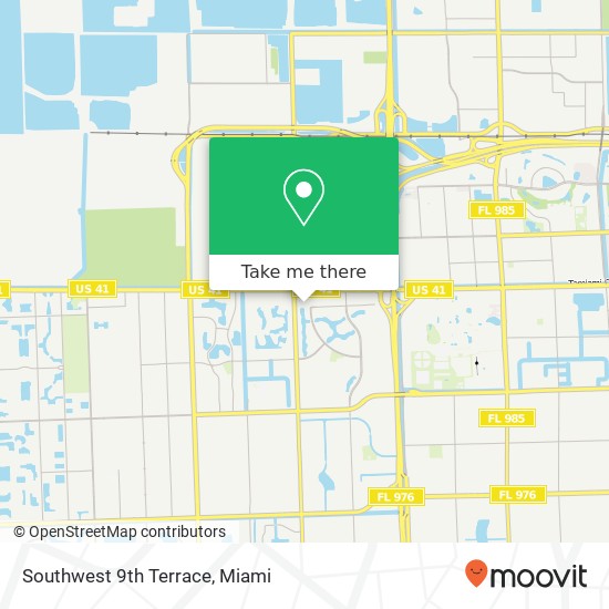 Southwest 9th Terrace map