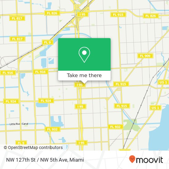 NW 127th St / NW 5th Ave map