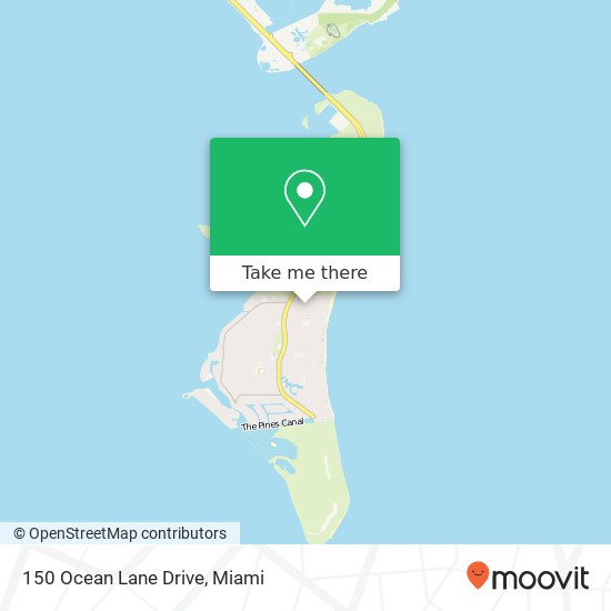 Mapa de 150 Ocean Lane Drive