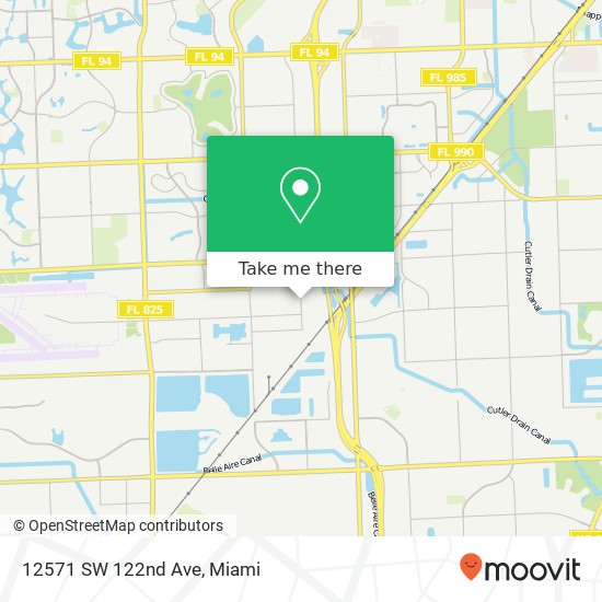 12571 SW 122nd Ave map