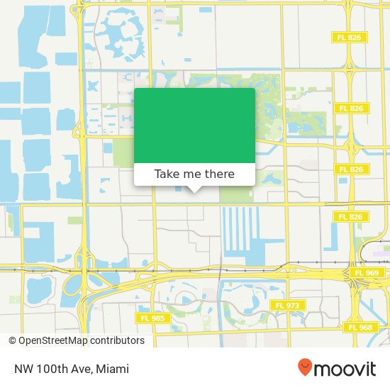 NW 100th Ave map