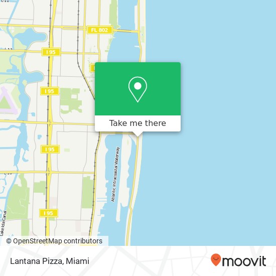Lantana Pizza map