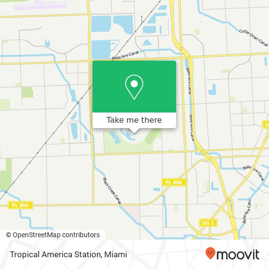 Mapa de Tropical America Station