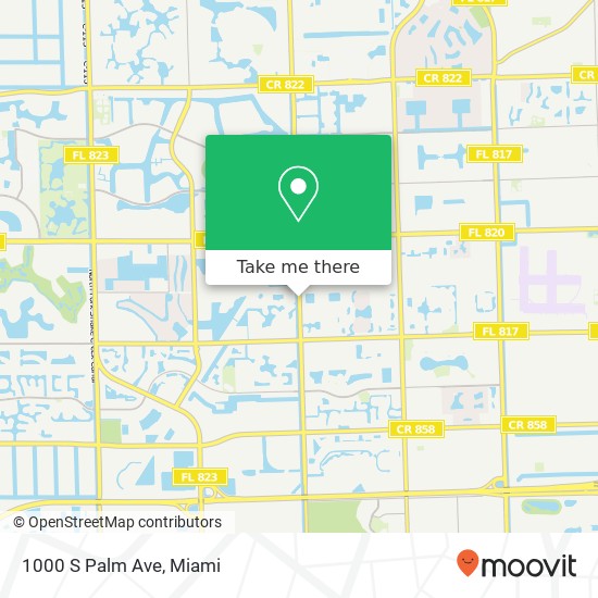 Mapa de 1000 S Palm Ave