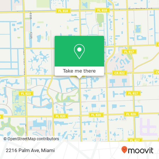 Mapa de 2216 Palm Ave