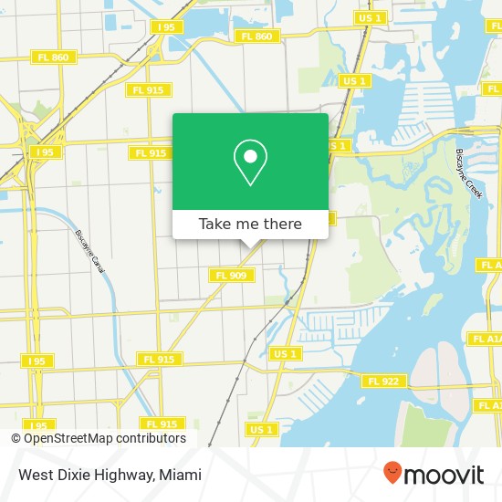 West Dixie Highway map