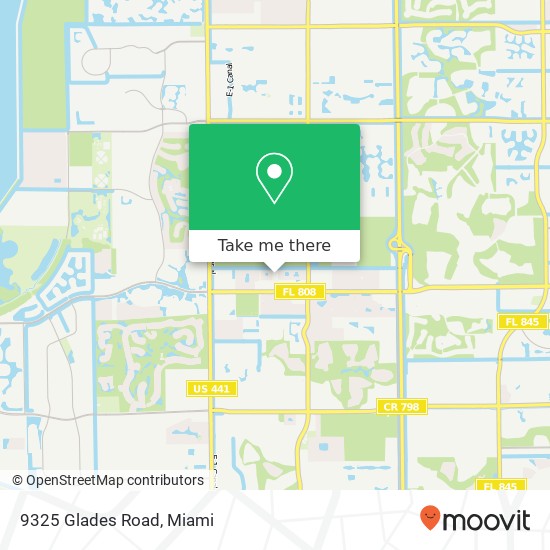 Mapa de 9325 Glades Road