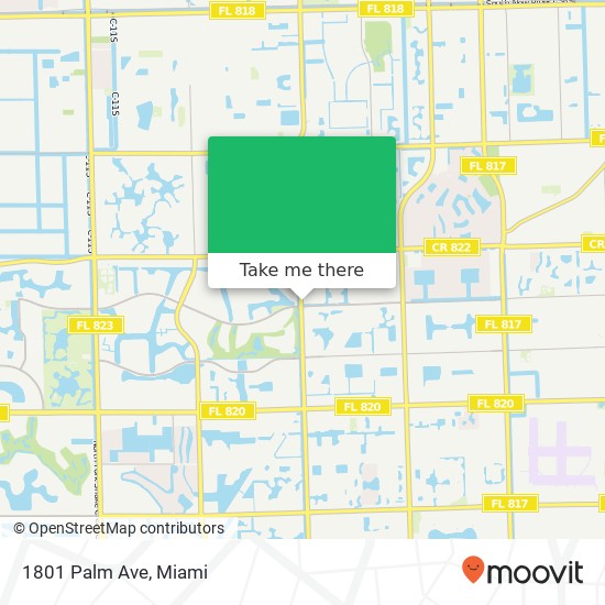 Mapa de 1801 Palm Ave