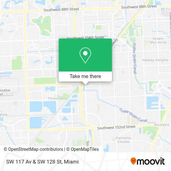 SW 117 Av & SW 128 St map