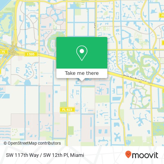 SW 117th Way / SW 12th Pl map