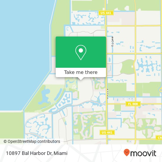 10897 Bal Harbor Dr map