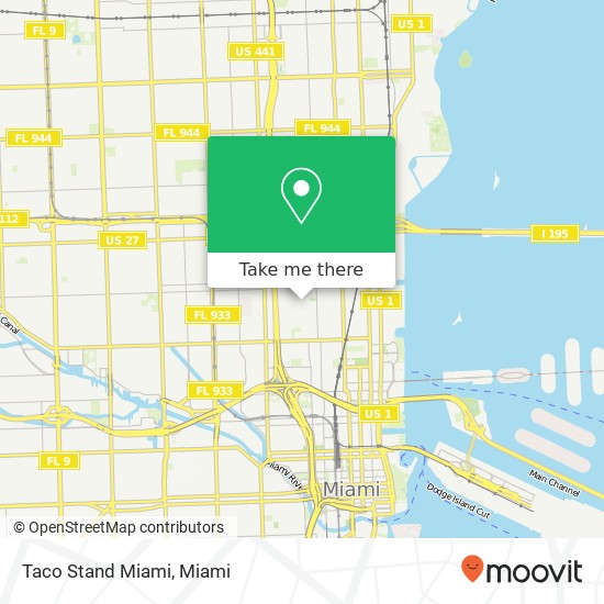 Mapa de Taco Stand Miami