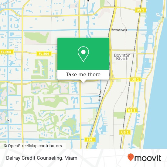 Delray Credit Counseling map