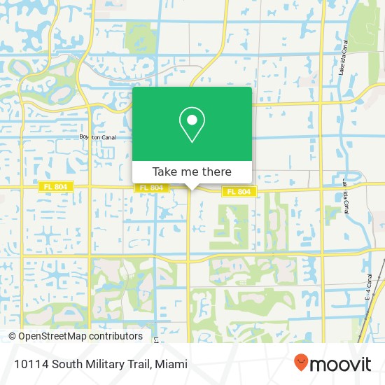 10114 South Military Trail map