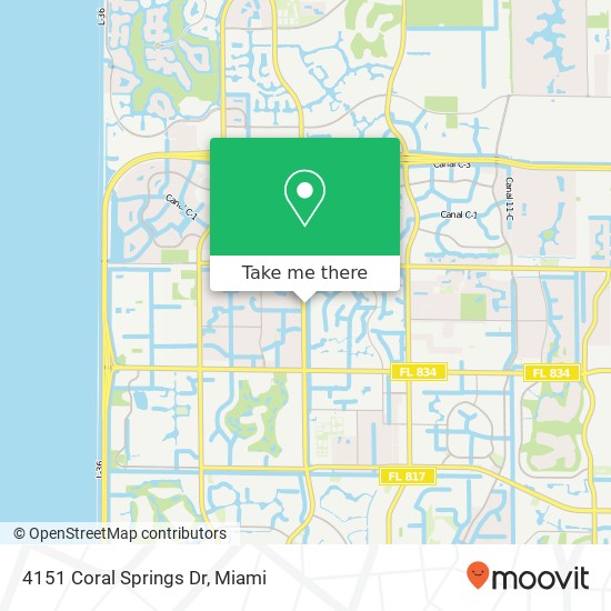 Mapa de 4151 Coral Springs Dr