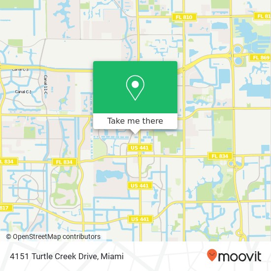 4151 Turtle Creek Drive map
