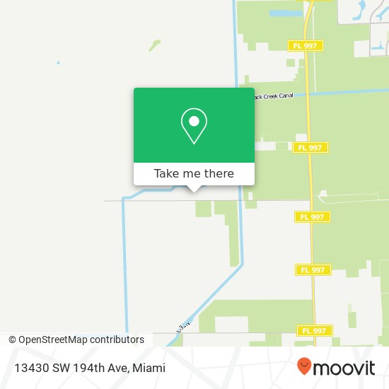 13430 SW 194th Ave map