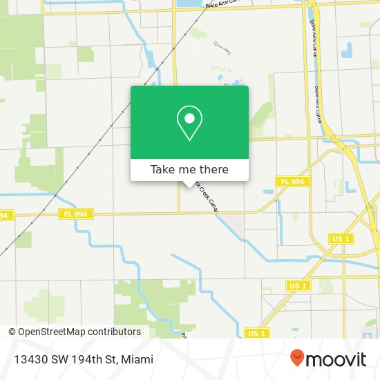 13430 SW 194th St map