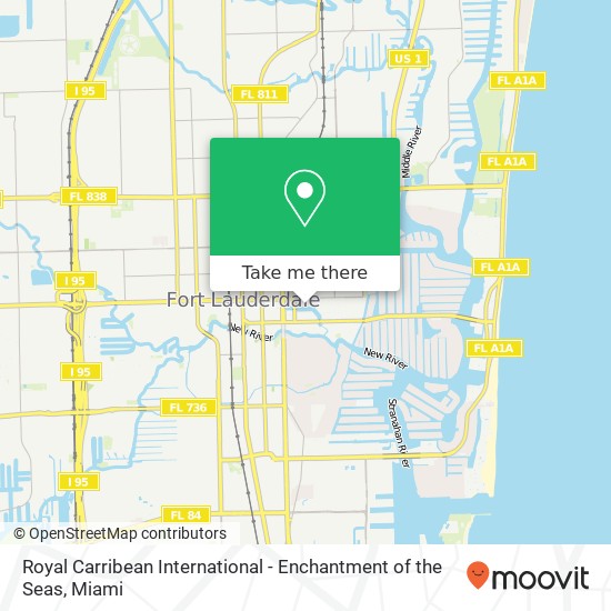 Mapa de Royal Carribean International - Enchantment of the Seas