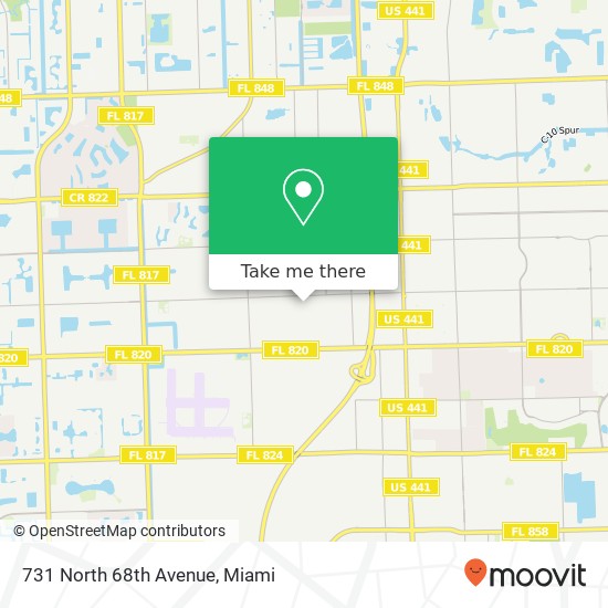 Mapa de 731 North 68th Avenue