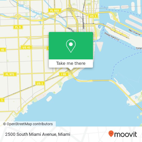 Mapa de 2500 South Miami Avenue