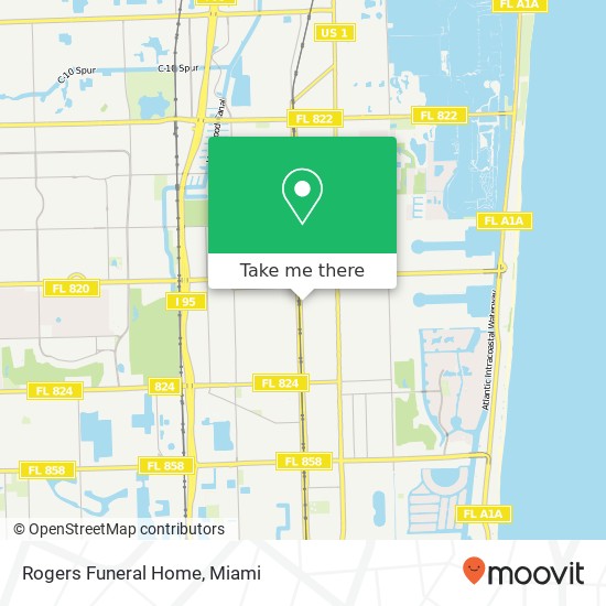 Rogers Funeral Home map