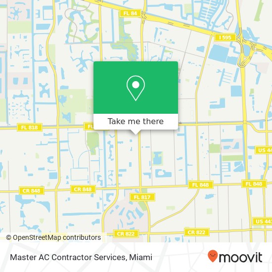 Master AC Contractor Services map