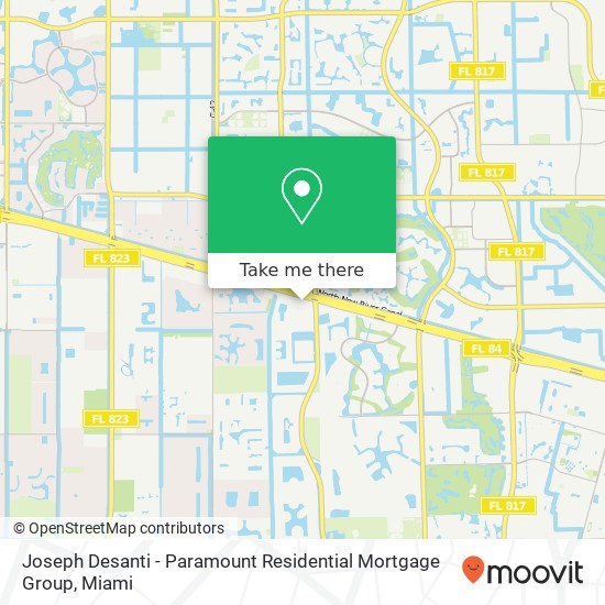 Mapa de Joseph Desanti - Paramount Residential Mortgage Group