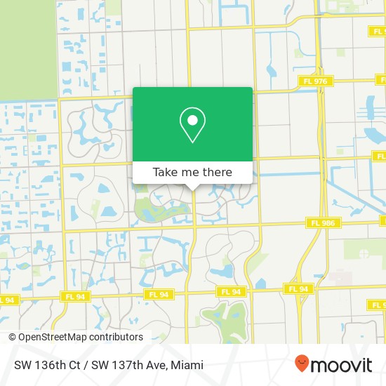 SW 136th Ct / SW 137th Ave map