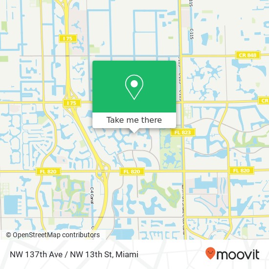 Mapa de NW 137th Ave / NW 13th St