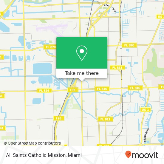 All Saints Catholic Mission map