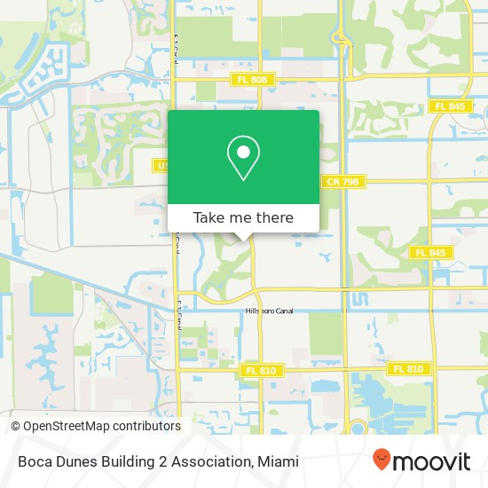 Boca Dunes Building 2 Association map