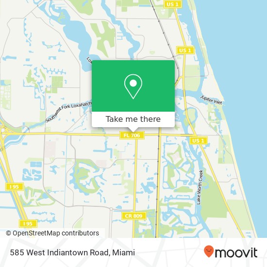 585 West Indiantown Road map