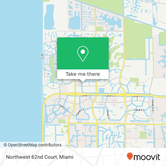 Mapa de Northwest 62nd Court