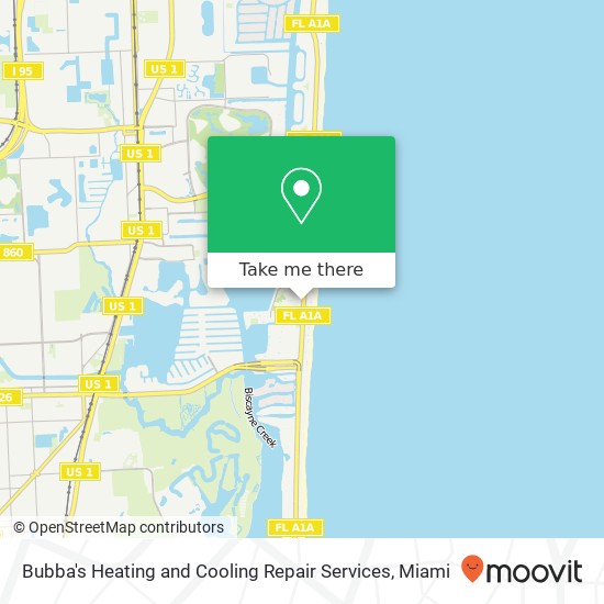 Bubba's Heating and Cooling Repair Services map