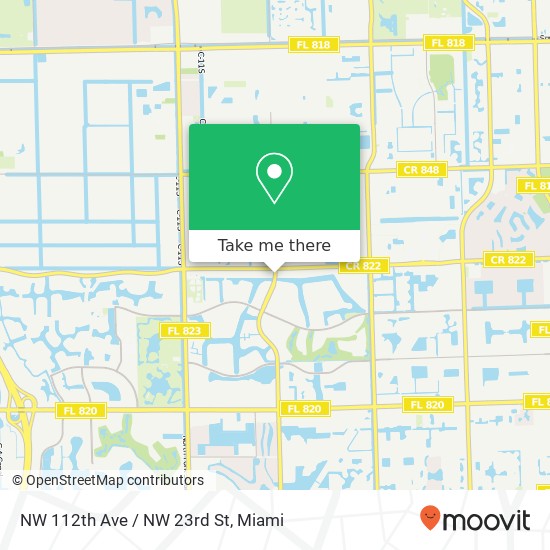 Mapa de NW 112th Ave / NW 23rd St