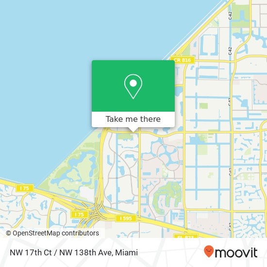 Mapa de NW 17th Ct / NW 138th Ave